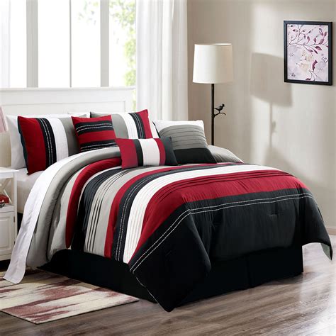 comforter red and black|red and black bedding queen.